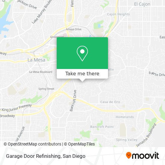 Mapa de Garage Door Refinishing