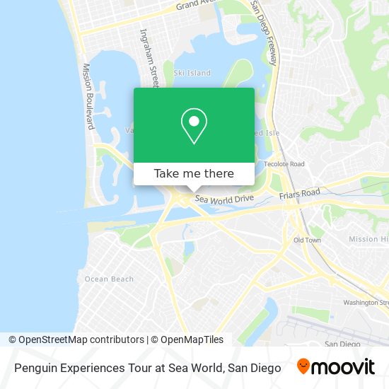 Mapa de Penguin Experiences Tour at Sea World