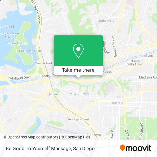 Be Good To Yourself Massage map