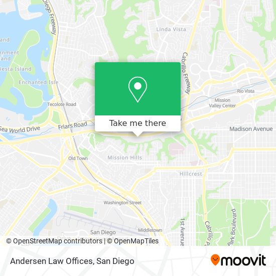 Andersen Law Offices map