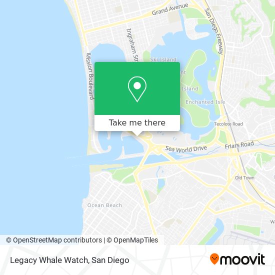 Legacy Whale Watch map