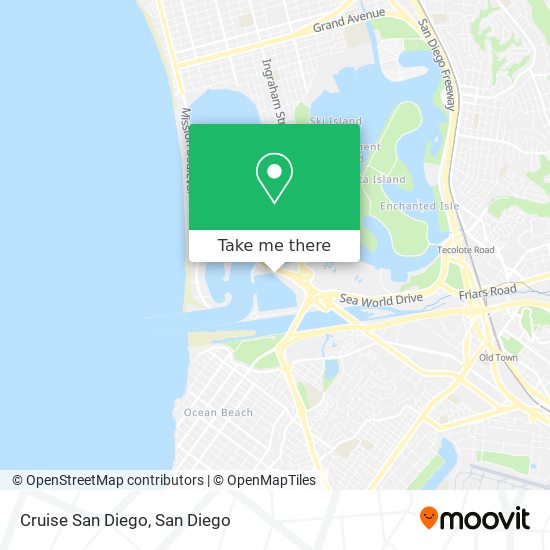 Cruise San Diego map
