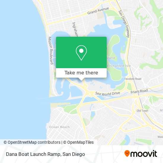 Mapa de Dana Boat Launch Ramp
