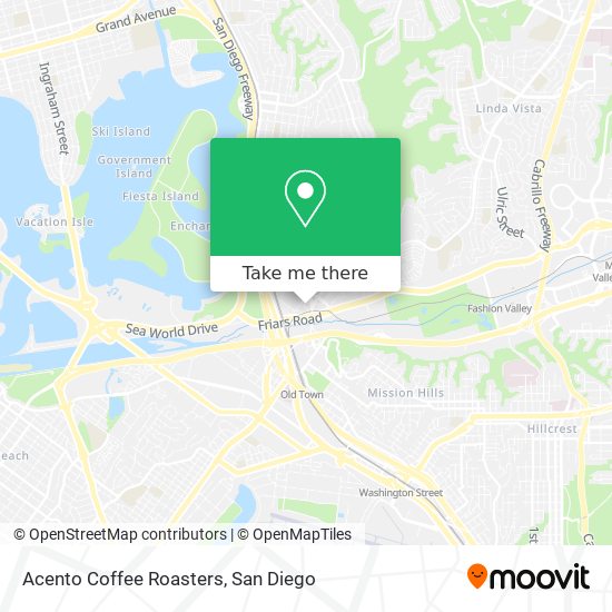 Acento Coffee Roasters map