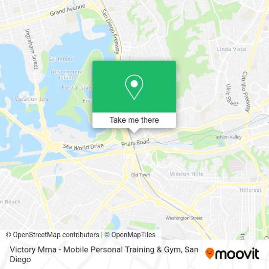 Mapa de Victory Mma - Mobile Personal Training & Gym