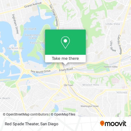 Red Spade Theater map