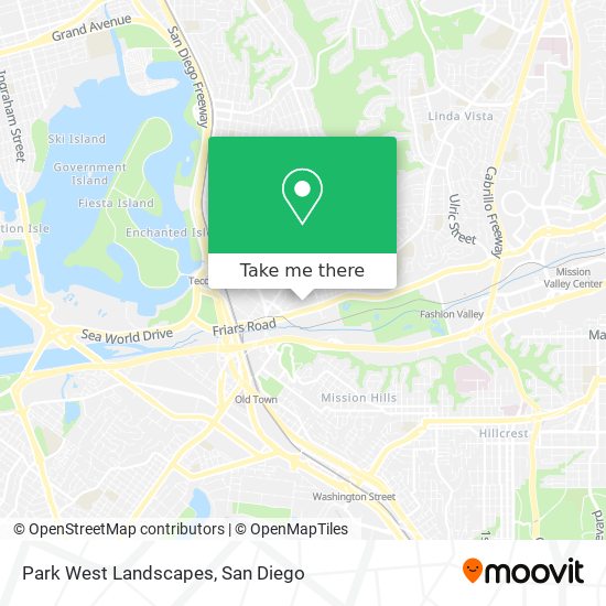 Park West Landscapes map