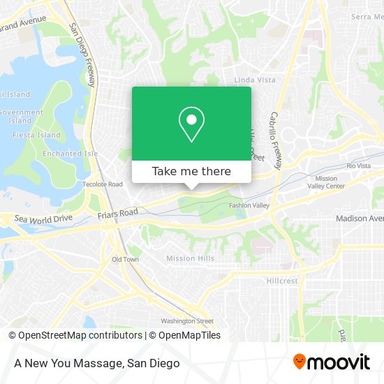 A New You Massage map