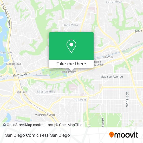 San Diego Comic Fest map