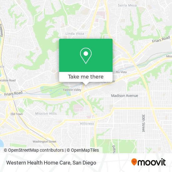 Mapa de Western Health Home Care