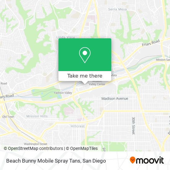 Mapa de Beach Bunny Mobile Spray Tans