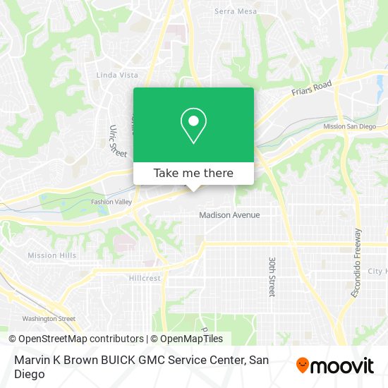 Marvin K Brown BUICK GMC Service Center map