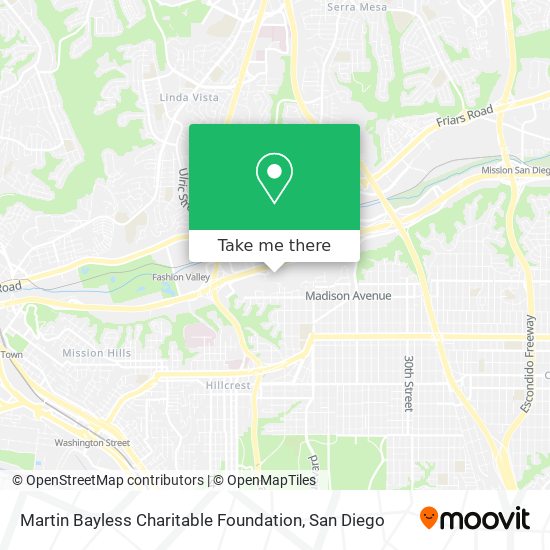 Martin Bayless Charitable Foundation map