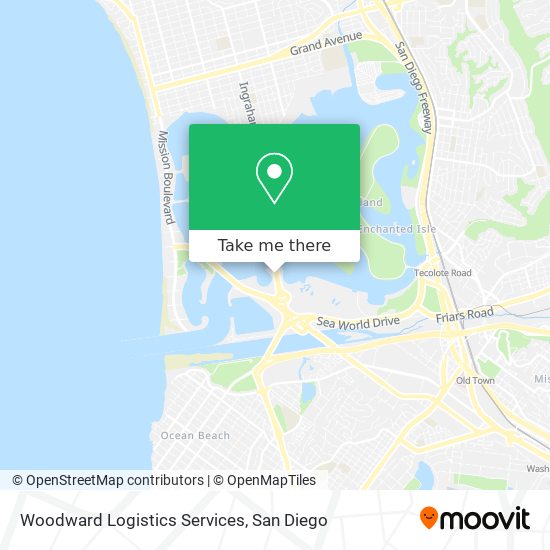 Woodward Logistics Services map