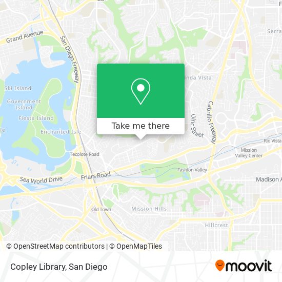 Copley Library map