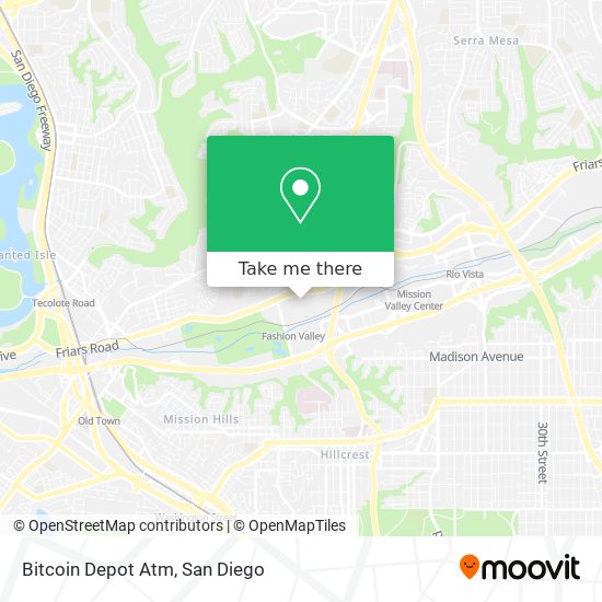 Mapa de Bitcoin Depot Atm