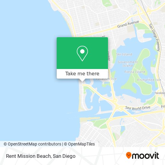 Mapa de Rent Mission Beach