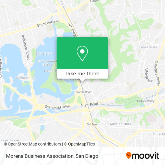 Morena Business Association map