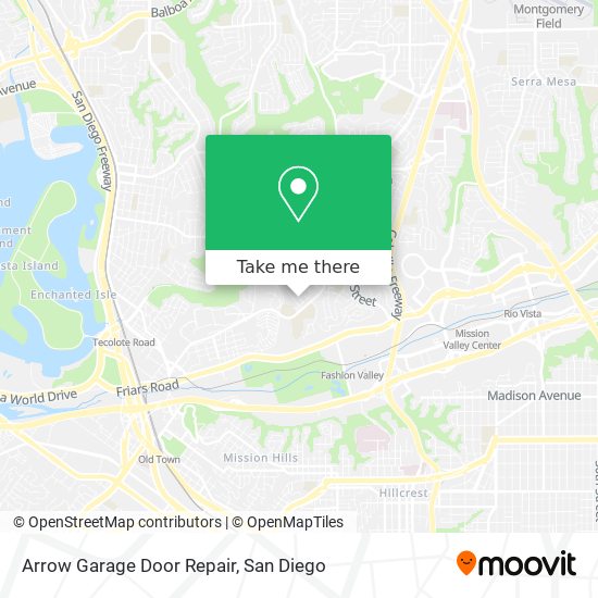 Mapa de Arrow Garage Door Repair