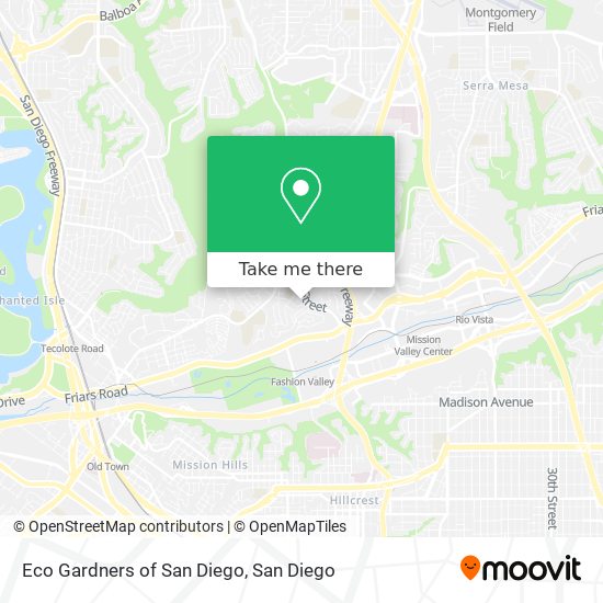 Eco Gardners of San Diego map