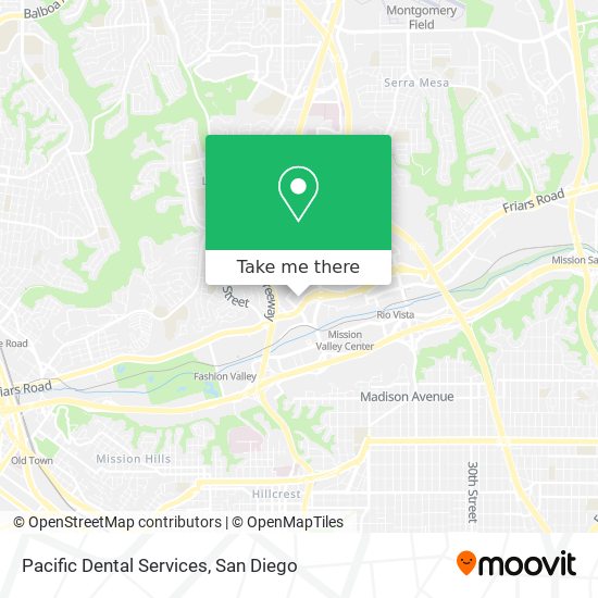 Pacific Dental Services map