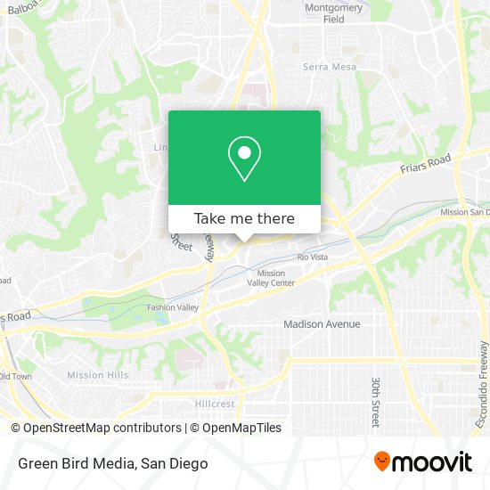 Green Bird Media map