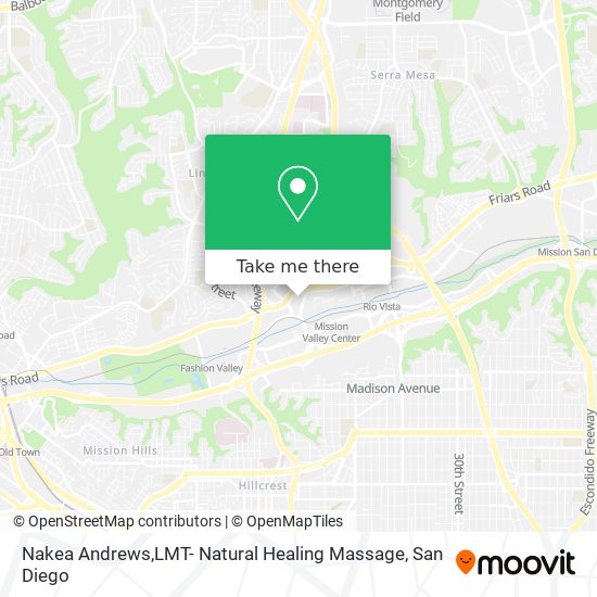 Mapa de Nakea Andrews,LMT- Natural Healing Massage