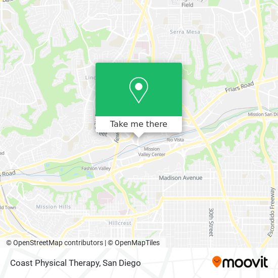 Coast Physical Therapy map