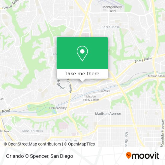 Orlando O Spencer map