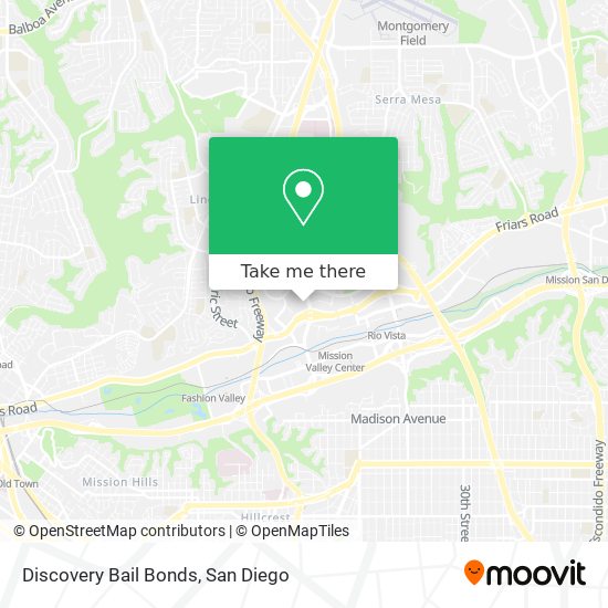 Mapa de Discovery Bail Bonds