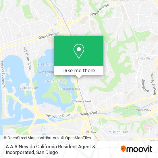 A A A Nevada California Resident Agent & Incorporated map