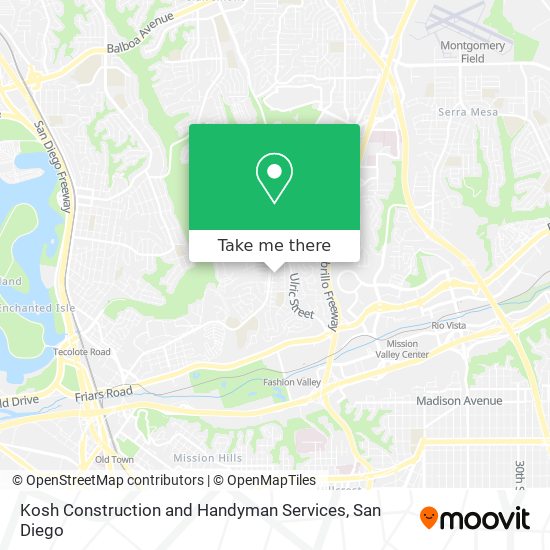 Mapa de Kosh Construction and Handyman Services