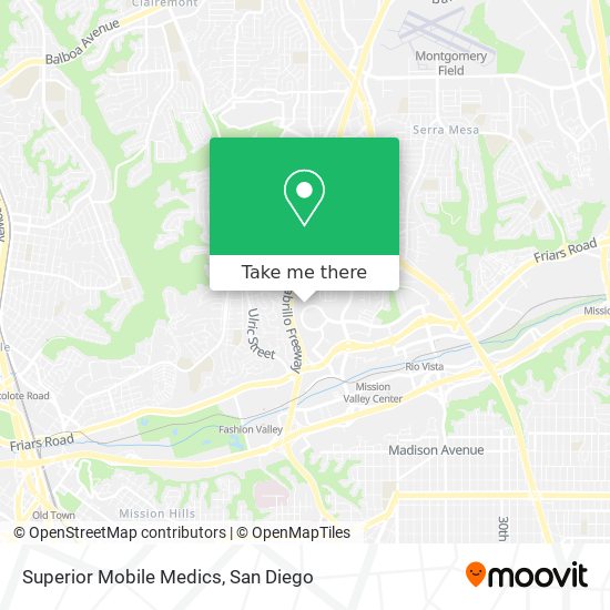 Mapa de Superior Mobile Medics