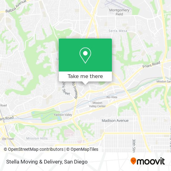 Stella Moving & Delivery map