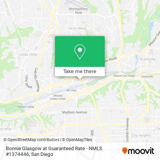 Mapa de Bonnie Glasgow at Guaranteed Rate - NMLS #1374446