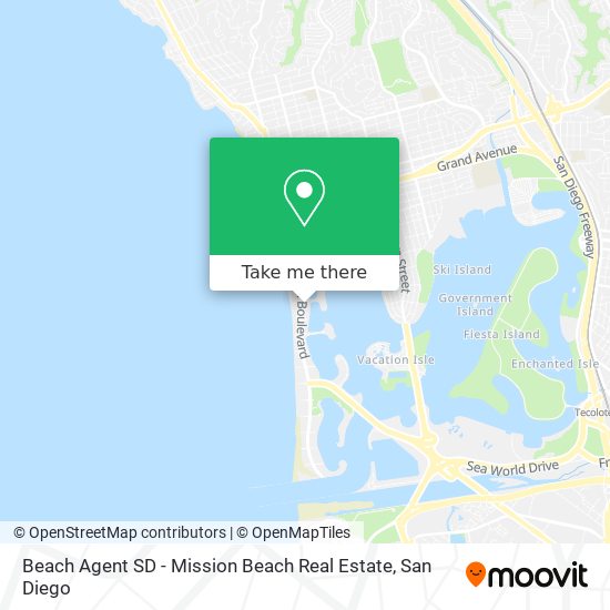 Beach Agent SD - Mission Beach Real Estate map