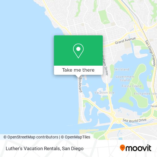 Luther's Vacation Rentals map