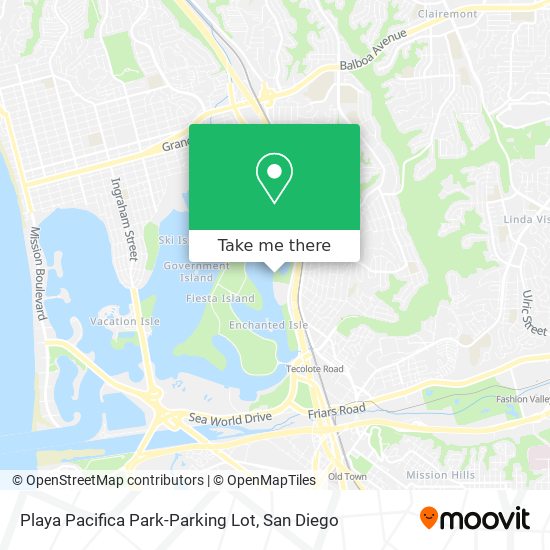 Playa Pacifica Park-Parking Lot map