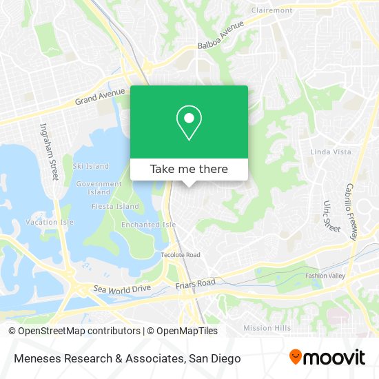 Meneses Research & Associates map