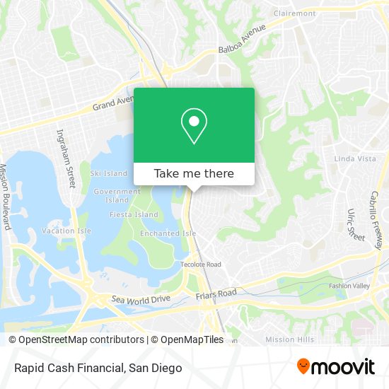 Rapid Cash Financial map