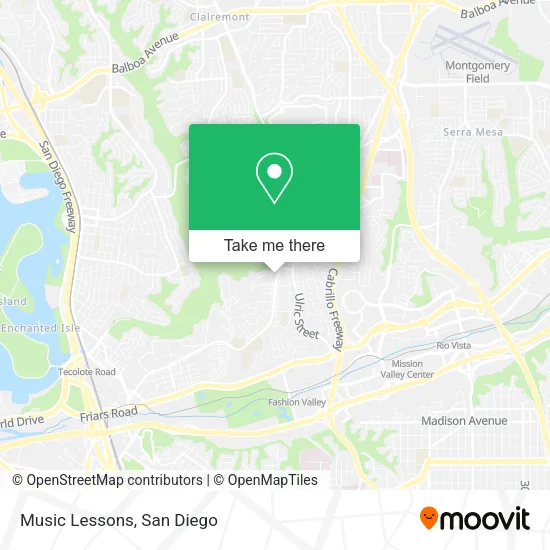 Music Lessons map