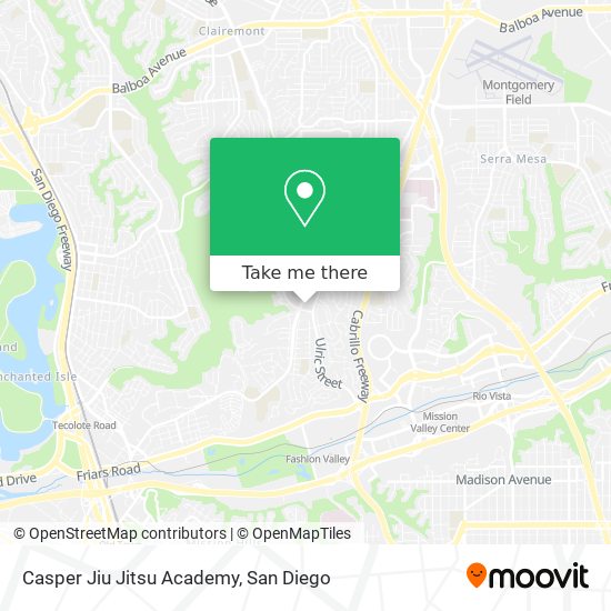 Mapa de Casper Jiu Jitsu Academy