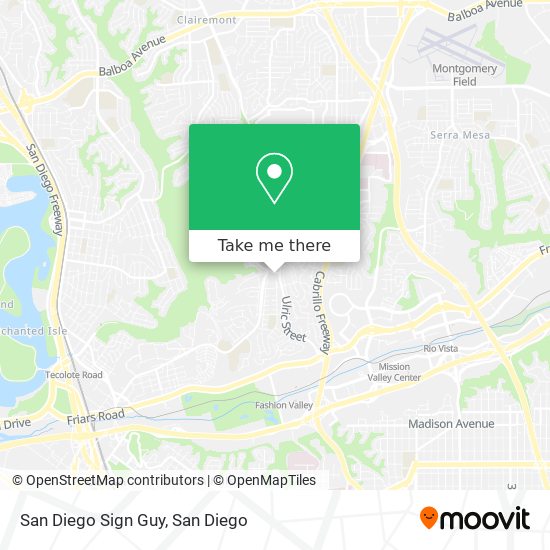 Mapa de San Diego Sign Guy