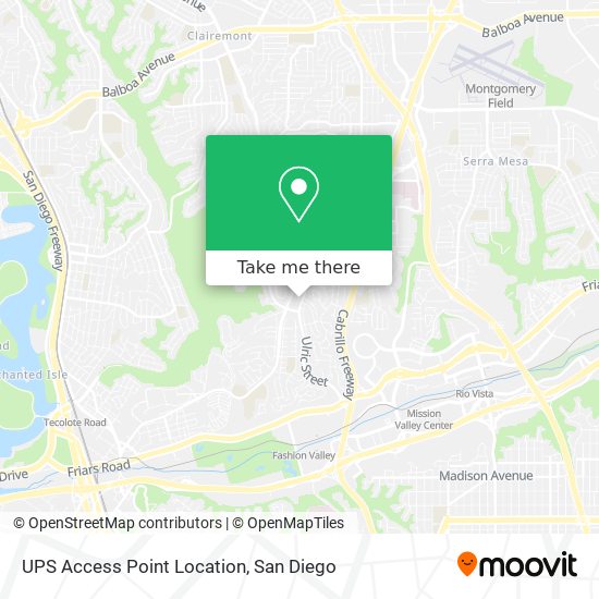 Mapa de UPS Access Point Location