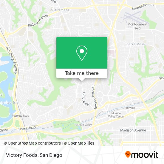 Mapa de Victory Foods