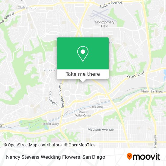 Nancy Stevens Wedding Flowers map