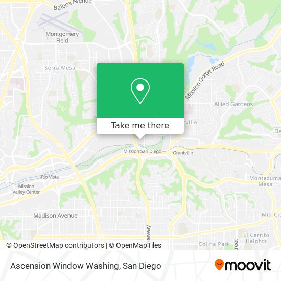 Ascension Window Washing map