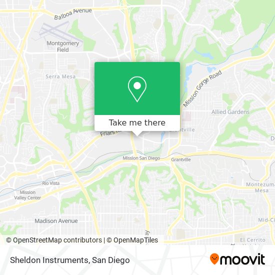 Sheldon Instruments map