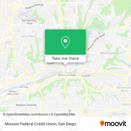 Mission Federal Credit Union map