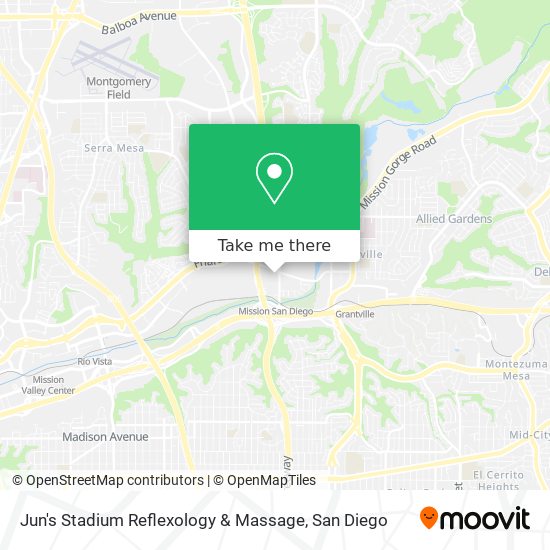Jun's Stadium Reflexology & Massage map